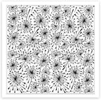 CHGCRAFT Dandelions Background Silicone Texture Stamp Polymer Clay Molds DIY Clay Texture Tools for Clay Pottery Earring Jewelry Making Stamp Engraving Machines, Dandelion, 5.5x5.5inch