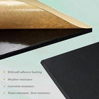4 Pieces Adhesive Foam Padding 1/8 in Thick X 6 in X 6 in, Anti Vibration Pads, Closed Cell Foam Pads for Anti-Slip, Shock Absorption