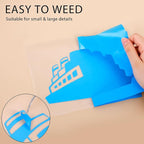 RENLITONG Lake Blue Iron on Vinyl 12Inch by 50ft Roll HTV Heat Transfer Vinyl for T-Shirt HTV Rolls for All Cutter Machine - Easy to Cut & Weed for Heat Transfer Design