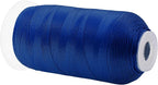 Mandala Crafts Dark Blue Heavy Duty Thread - 1500 Yds Tex 70 Thread for Sewing Drapery Jeans Leather Hair - Bonded Polyester for Outdoor Marine Upholstery