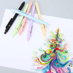 Ddaowanx Colorful Gel Pens, 0.5mm Fine Point Retractable, Cute Pens with Colored Writing and Sketching, Nursing School Essentials,School Supplies, Gifts for Nurse (12Pcs-Aesthetic Colors)