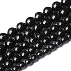 90pcs 4mm AAAA Natural Black Tourmaline Gemstone Beads Round Loose Beads for Jewelry Making DIY Bracelet Necklace(Black Tourmaline, 4mm)