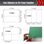 24 Pcs Sandpaper, Wet & Dry Sandpaper Assortment 60/120/320/600/800/1000/1500/2500 Grit Sand Paper for Wood Metal Automotive Drywall Plastic 9 × 11 inch Sandpaper Sheets
