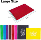 GTLZLZ Large Ink Pad for Rubber Stamps, 5" x 4" Washable Craft Stamp Pad for Kids, Fingerprint Ink Pad for Paper, Scrapbooking, Wood Fabric (Purple)