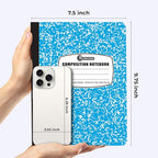 Rosmonde 2000 Pack (Pallet) Composition Notebooks Bulk, Wide Ruled, Full Pallet of Composition Notebooks, 200 Pages (100 Sheets), 9-3/4 x 7-1/2, Bulk Notebooks for School & Office, 4-7 Days Transit