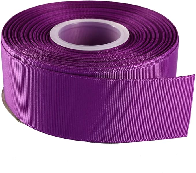 ITIsparkle 11/2" Inch Grosgrain Ribbon 25 Yards-Roll Set for Gift Wrapping Cake Decoration Party Favor Hair Braids Hair Bow Baby Shower Decoration Floral Arrangement Craft Supplies, Purple Ribbon