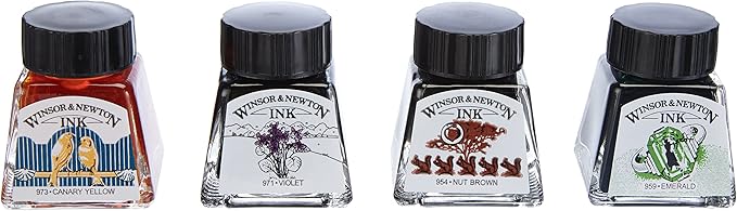 Winsor & Newton Collection Drawing Ink Set, Set of 8, Henry Collection