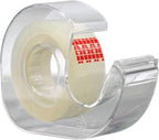 WOD OST20D Office Tape Clear Refill Rolls and Refillable Dispenser - 3/4 inch x 800 inches (6-Pack) for Craft Jobs, Office Work, Gift Wrapping, Repairing, and Envelope Sealing