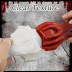 Hand Holding Rose Candle Mold, 3D Flower Silicone Mold for Candles Pillar Wax Plaster Epoxy Resin Craft Casting Gothic Home Décor Halloween Anniversary Birthday Handmade Gift