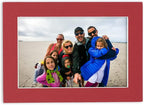 Poster Palooza 8.5x11 Mat Bevel Cut for 7x9 Photos - Acid Free Deep Red Precut Matboard With Backing Board and Crystal Clear, Self Seal Photo Mat Bag - For Pictures, Photos, Framing - 4-ply Thickness