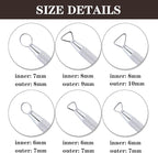 6Pcs Clay Tools Pottery Tools Clay Sculpting Tools Mini Ribbon Cutter Metal Tools Set Carving Art Polymer Clay Tools