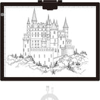 Diamond Painting Light Pad A3, LED Light Box Tracer w/Magnetic Clip & Pen Holder, 3 Level Brightness USB Power Dimmable Brightness Artcraft Tracing Light Pad for Drawing Sketching Diamond Painting