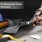 BIHRTC Professional 9 inch Dressmaking Tailor Scissors Small Embroidery Scissors Sharp Fabric Sewing Shears Scissor for Cloth Altering Leather Threading Cutting and Artwork