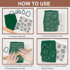 CHGCRAFT Polymer Clay Texture Sheet Sunflower Silicone Texture Stamp Polymer Clay Modeling Pattern Pad for Jewelry Earring Making DIY Craft, 5.5x5.5inch