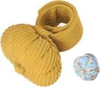 HARFINGTON Wrist Pin Cushions, Sewing Needle Pin Cushion Adjustable Strap with Elastic Strap Finger Ring Pincushions Fit All Wrist Sizes for Sewing Quilting Needlework DIY Crafts, Yellow/Blue