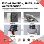 Epoxy Sculpt Clay, Self-Hardening Model Magic Sculpt Epoxy Clay, A&B 2 Part Epoxy Putty, Modeling Compound Sculpting Clays for Sculpting, Modeling, Repairing, Filling, Building, 1 Pound, Natural
