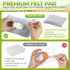 MOREJMTT Needle Felting Kit, 5 PCS Animal Needle Felting Beginner Kits, Wool Felt Needle Felting Tools Foam Pad, Craft Party Supplies for Beginners Adult(Forest Animals)