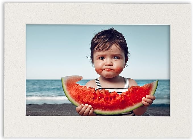 8x10 Mat Bevel Cut for 5x8 Photos - Acid Free Oyster Shell White Precut Matboard With Backing Board and Crystal Clear, Self Seal Photo Mat Bag - For Pictures, Photos, Framing - 4-ply Thickness
