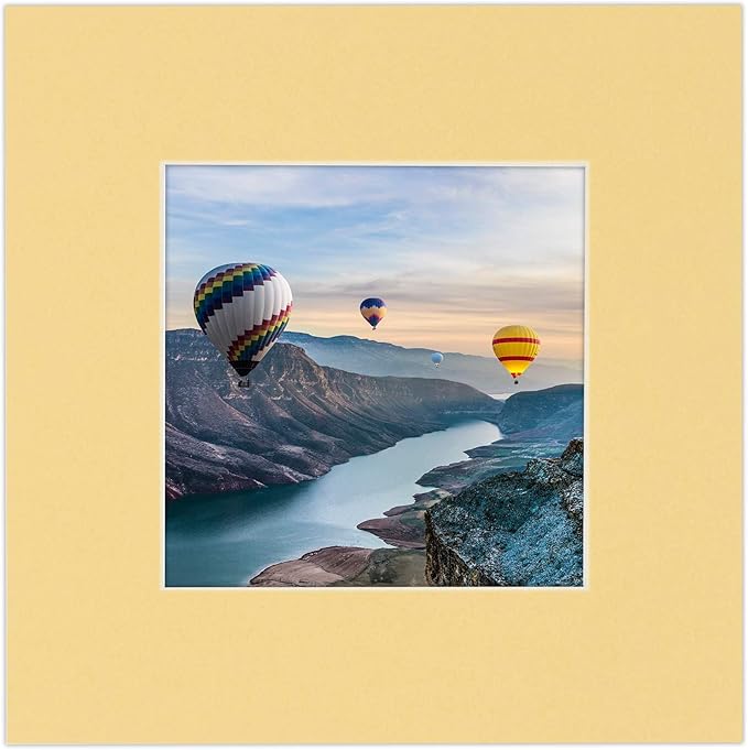 6x8 Mat for 8x10 Frame - Precut Mat Board Acid-Free Show Kit with Backing Board, and Clear Bags Marzipan Beige 6x8 Photo Matte Made to Fit a 8x10 Picture Frame Matboard for Framing, Pack of 1 Mat