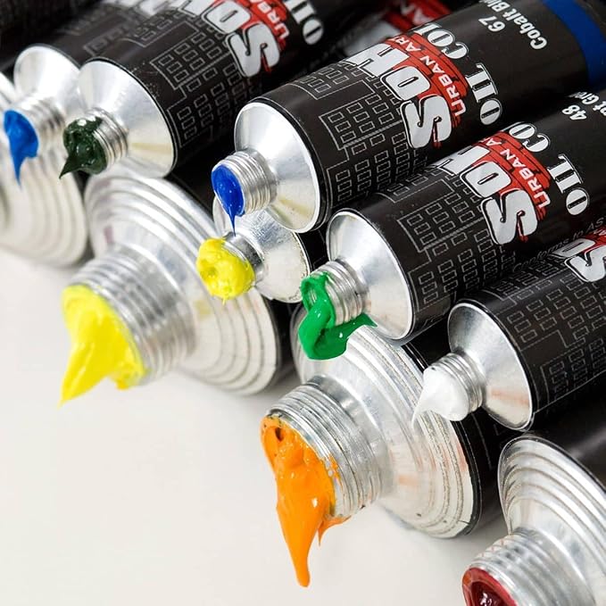 Soho Urban Artist Oil Paint - Sap Green, 430 ml Can - Best Valued Oil Colors for Painting, Excellent Pigment Load