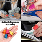 25 PCS Silicone Finger Protectors, Rubber Fingers Tips, Rubber Finger Tips Office, Rubbers Thimbles for Knitting, Sewing and oOther Processes
