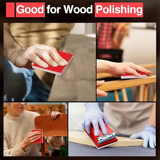 30-Pcs 3x4 Inch 180 Grit Sanding Sponge Set, Sanding Block, Ultra-Fine Wet/Dry Sandpaper for Wood, Metal, Drywall, Furniture Polishing
