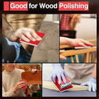 30-Pcs 3x4 Inch 320 Grit Sanding Sponge Set, Soft Foam Hand Sanding Blocks, Ultra-Fine Wet/Dry Sandpaper for Wood, Metal, Drywall, Furniture Polishing