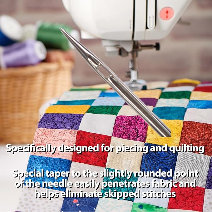 SCHMETZ Quilting Needles - Size 75/11, 5-Needle Cards, Box of 100 Needles