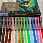 Mont Marte Extra Soft Oil Pastels 39pc, Assorted Bright Colors, Vibrant and Buttery, Versatile Art Pastels for Blending, Layering & Shading, Ideal for Art, Craft, Coloring and Sketching