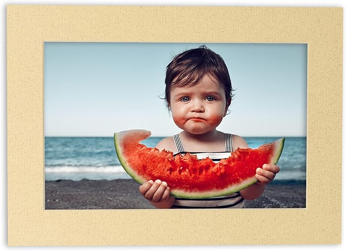 11x14 Mat for 8.5x11 Photo - Precut Tan Picture Matboard for Frames Measuring 11 x 14 Inches - Bevel Cut to Display Art 8.5 x 11 Inches - Acid Free Pack of 25 MATS with Backing Boards & Clear Bags