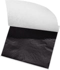 MECCANIXITY Gold Leaf Foil Sheet, Black Leaf Papers, 3.3 x 3.1inch for Art Decoration, Sculptures, Painting, Pack of 100