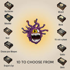 Dice Box - BLACK - 6x4x3 Also holds jewelry and great for desks and desk top items (The White Dragon)