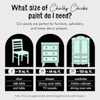 Chalky Chicks All-in-One Chalk Paint for Furniture or Cabinet - 16 Fl Oz - Matte Finish Wintergreen (Mint) for Metal, Wood Furniture Paint - No Sanding All-in-One for Home Decor & Crafts, USA Made