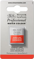 Winsor & Newton Professional Water Colour Paint, Half Pan, Scarlet Lake