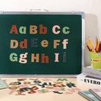 Breling 310 Pieces Felt Bulletin Board Letters Sticker with Number, 2" Bulk Self Adhesive ABC Upper Lowercase Sticky Letter for Christmas Gift Poster Bulletin Board Classroom(Light Color)
