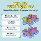 Odd Pieces Jigsaw Puzzles 1000 Pieces - Magic Mystery Story Secret Ending Puzzle - Perfect Game Night for Adults & Kids - Fantasy Sci-Fi City Theme (Shutterbug)