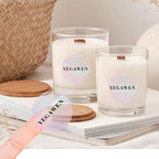 Transparent Thermal Labels Stickers 1.5 Inch, Clear Waterproof Direct Thermal Labels Stickers Self-Adhesive, Perforation Line Design (350 Pcs, Holographic Pink)