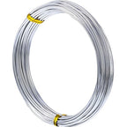 TecUnite Aluminum Craft Wire for Sculpting Armature Bendable Craft Wire for DIY Jewelry Making (1 Roll,Silver,10 M x 1 mm)