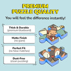 Odd Pieces Jigsaw Puzzles 1000 Pieces - Magic Mystery Story Secret Ending Puzzle - Perfect Game Night for Adults & Kids - Animal Park Theme Challenging (Snack Attack 3)