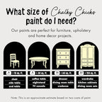 Chalky Chicks All-in-One Chalk Paint for Furniture or Cabinet - 8 Fl Oz - Matte Finish Daisy (Light Yellow) for Metal, Wood Furniture Paint - No Sanding All-in-One for Home Decor & Crafts, USA Made