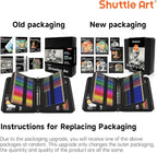 Shuttle Art 124 PCS Drawing Kit, Professional Drawing Supplies with Sketch, Charcoal, Colored, Graphite, Pastel Pencils & Sticks, Complete Drawing Tools and Paper Pads in Zipper Case for Artists&Kids
