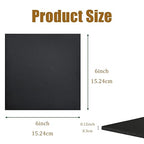 4 Pieces Adhesive Foam Padding 1/8 in Thick X 6 in X 6 in, Anti Vibration Pads, Closed Cell Foam Pads for Anti-Slip, Shock Absorption