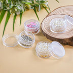 5g Cosmetic Sample Jars with Lids, 50 Pack Clear Small Plastic Containers for Skincare, Face Cream & Lip Balm, BPA-Free, Refillable Travel Size Containers