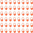 uxcell 200pcs Stitch Markers for Crocheting, Heart Shaped Crochet Marker Needle Clip Counter for Knitting Clothing Tag DIY Craft,Orange