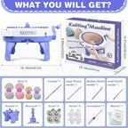 SENTRO 48 Needles Knitting Machines with Row Counter, Smart Knitting Crochet Machine,Weaving Round Loom,Double Knit Loom Machine Kit,DIY Knit Scarf Hat Sock