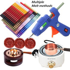 Dark Blue Wax Seal Sticks, ONWINPOR 20pcs Glue Gun Wax Sealing Sticks for Waxseal Stamp, Mini Sealingwaxsticks Suit for 0.28''Glue Gun (Dark Blue)