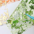 A5 Size Colorful Foil Textured Fabric Art Paper Scrapbooking Decorative, 20 Sheets Sparkle Metallic Lace Mesh for Crafts, Junk Journaling Supplies, Card Making, Collage
