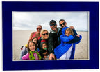 Pack of TEN 8x10 Mats Bevel Cut for 5x8 Photos - Acid Free Royal Blue Suede Precut Matboards For Pictures, Photos, Framing - 4-ply Thickness
