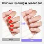 Gellen Nail Polish Remover Pads 100% Non Acetone, 100 Pack of Individually Wrapped Bulk Set Gel Nail Polish Remover Wipes, Skin-Care Formula, Travel Kit for Home & Professional Removal