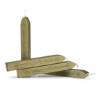 Mceal Sealing Wax Stick with Wick Flower De Luce of France Retro 10 Pieces Pack(Olive Green)